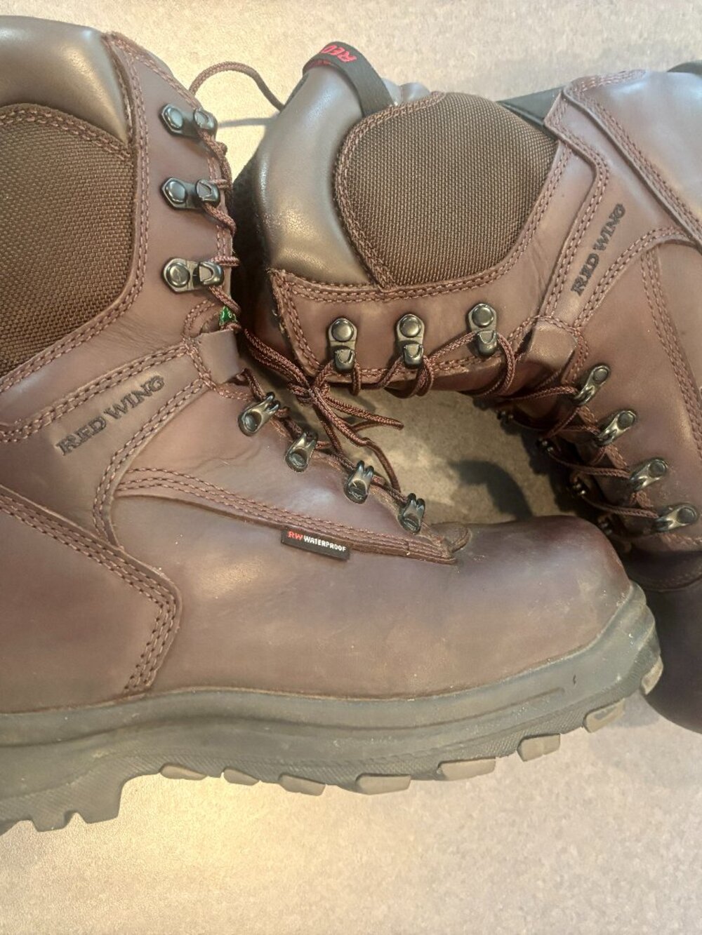 ~~Red Wing 3548 King Toe Waterproof Steel Toe Leather Work Boots Mens 10 D, EUC!